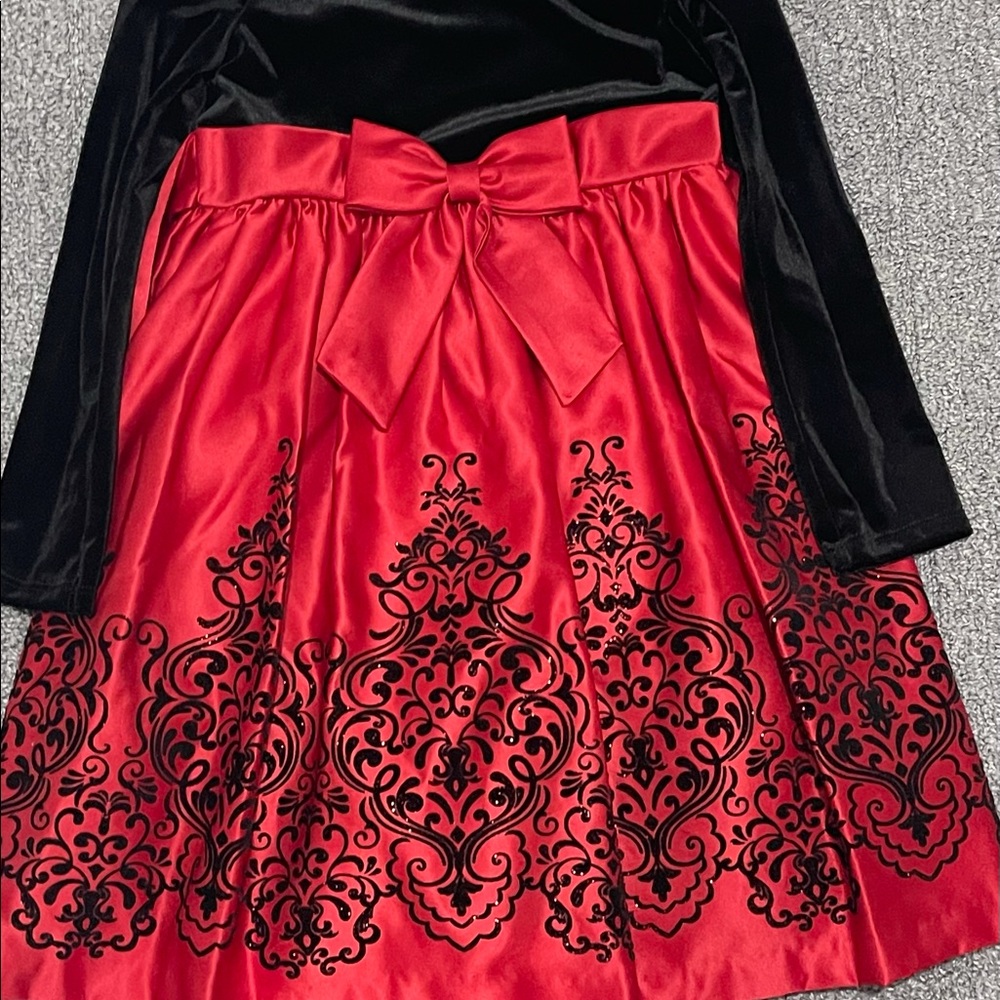 Rare Editions Girls Long Sleeve Fit & Flare Dress